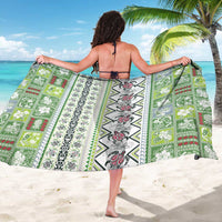 Hawaii Makahiki Turtle Sarong Green Tapa Pattern LT05 - Polynesian Pride