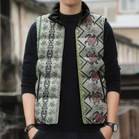 Hawaii Makahiki Turtle Sleeveless Puffer Jacket Green Tapa Pattern LT05 - Polynesian Pride