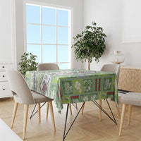 Hawaii Makahiki Turtle Tablecloth Green Tapa Pattern LT05 - Polynesian Pride