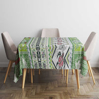 Hawaii Makahiki Turtle Tablecloth Green Tapa Pattern LT05 - Polynesian Pride