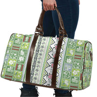 Hawaii Makahiki Turtle Travel Bag Green Tapa Pattern LT05 - Polynesian Pride