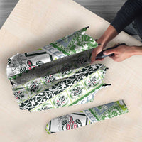 Hawaii Makahiki Turtle Umbrella Green Tapa Pattern LT05 - Polynesian Pride