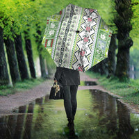 Hawaii Makahiki Turtle Umbrella Green Tapa Pattern LT05 - Polynesian Pride