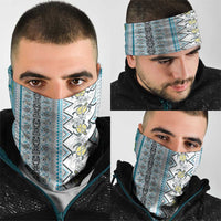 Hawaii Makahiki Turtle Neck Gaiter Blue Tapa Pattern LT05 - Polynesian Pride