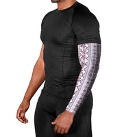 Hawaii Makahiki Turtle Arm Sleeves Violet Tapa Pattern LT05 - Polynesian Pride