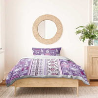 Hawaii Makahiki Turtle Bedding Set Violet Tapa Pattern LT05 - Polynesian Pride
