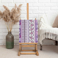 Hawaii Makahiki Turtle Canvas Wall Art Violet Tapa Pattern LT05 - Polynesian Pride