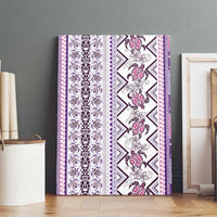Hawaii Makahiki Turtle Canvas Wall Art Violet Tapa Pattern LT05 - Polynesian Pride