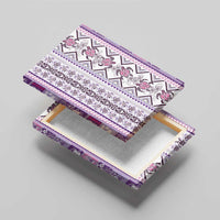 Hawaii Makahiki Turtle Canvas Wall Art Violet Tapa Pattern LT05 - Polynesian Pride
