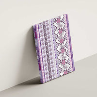 Hawaii Makahiki Turtle Canvas Wall Art Violet Tapa Pattern LT05 - Polynesian Pride