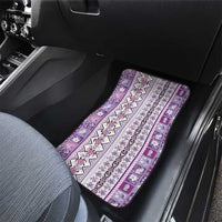 Hawaii Makahiki Turtle Car Mats Violet Tapa Pattern LT05 - Polynesian Pride