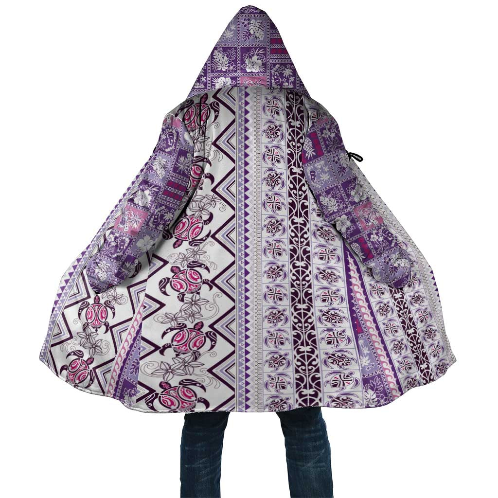 Hawaii Makahiki Turtle Cloak Violet Tapa Pattern LT05 Unisex Violet - Polynesian Pride