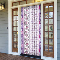 Hawaii Makahiki Turtle Door Cover Violet Tapa Pattern LT05 - Polynesian Pride