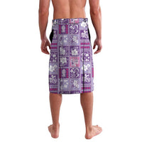 Hawaii Makahiki Turtle Lavalava Violet Tapa Pattern LT05 - Polynesian Pride