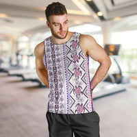 Hawaii Makahiki Turtle Men Tank Top Violet Tapa Pattern LT05 Violet - Polynesian Pride