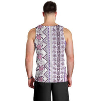 Hawaii Makahiki Turtle Men Tank Top Violet Tapa Pattern LT05 - Polynesian Pride