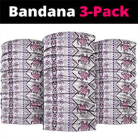 Hawaii Makahiki Turtle Neck Gaiter Violet Tapa Pattern LT05 package One Size: 25*50cm Violet - Polynesian Pride