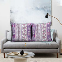 Hawaii Makahiki Turtle Pillow Cover Violet Tapa Pattern LT05 - Polynesian Pride