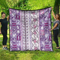 Hawaii Makahiki Turtle Quilt Violet Tapa Pattern LT05 - Polynesian Pride