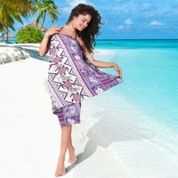 Hawaii Makahiki Turtle Sarong Violet Tapa Pattern LT05 - Polynesian Pride