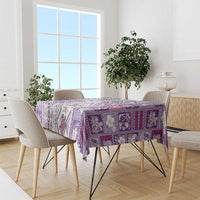 Hawaii Makahiki Turtle Tablecloth Violet Tapa Pattern LT05 - Polynesian Pride