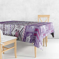 Hawaii Makahiki Turtle Tablecloth Violet Tapa Pattern LT05 - Polynesian Pride