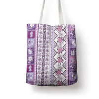 Hawaii Makahiki Turtle Tote Bag Violet Tapa Pattern LT05 - Polynesian Pride