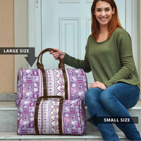 Hawaii Makahiki Turtle Travel Bag Violet Tapa Pattern LT05 - Polynesian Pride