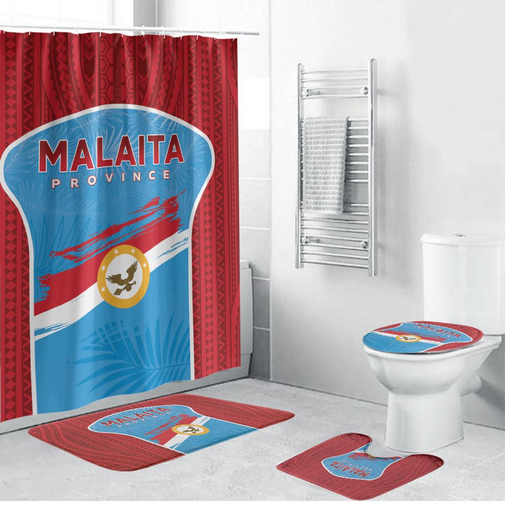 Malaita Province Day Bathroom Set Unique Style LT05 Bathroom Set (4 pcs) Blue - Polynesian Pride