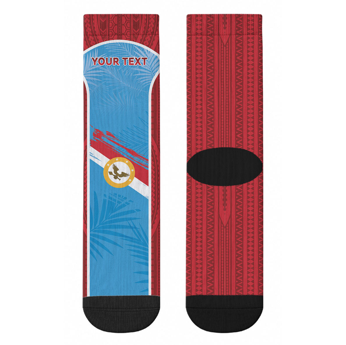 Personalised Malaita Province Day Crew Socks Unique Style LT05 - Polynesian Pride