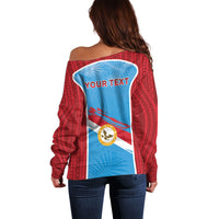 Personalised Malaita Province Day Off Shoulder Sweater Unique Style LT05 - Polynesian Pride