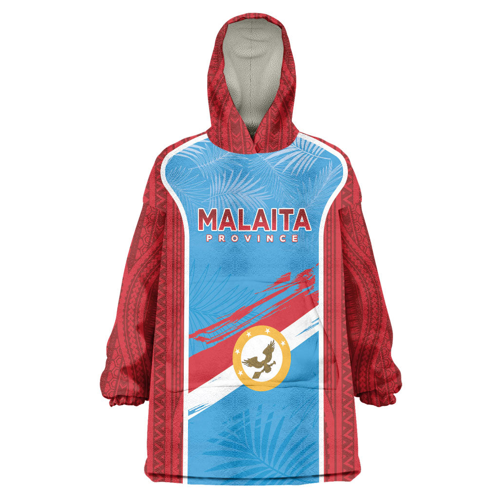 Personalised Malaita Province Day Wearable Blanket Hoodie Unique Style LT05 One Size Blue - Polynesian Pride