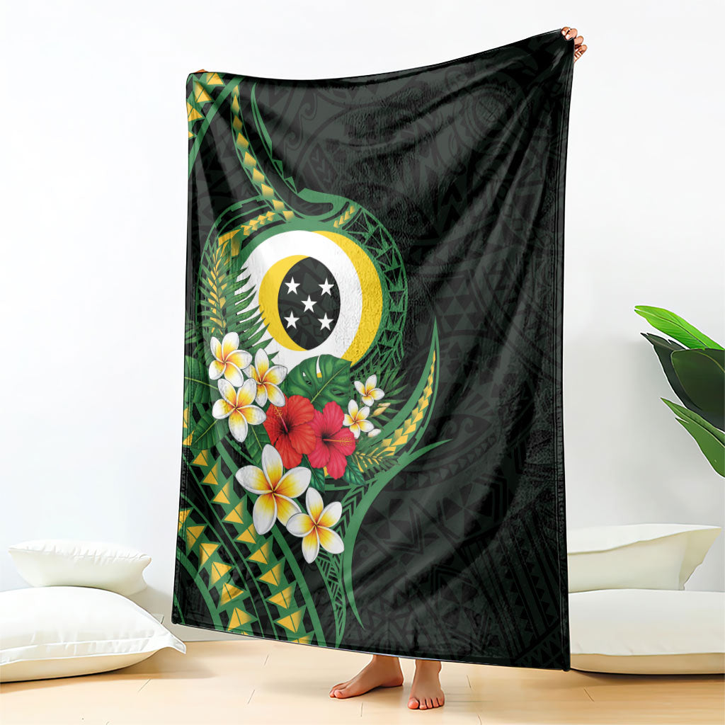 Solomon Islands Western Province Blanket Polynesian Pattern With Tropical Flowers LT05 - Polynesian Pride