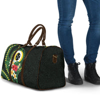 Solomon Islands Western Province Travel Bag Polynesian Pattern With Tropical Flowers LT05 - Polynesian Pride