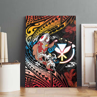 Hawaii And Japan Canvas Wall Art Koi Fish With Kanaka Maoli LT05 - Polynesian Pride