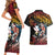 Hawaii And Japan Couples Matching Short Sleeve Bodycon Dress and Hawaiian Shirt Koi Fish With Kanaka Maoli