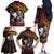 Hawaii And Japan Family Matching Off The Shoulder Long Sleeve Dress and Hawaiian Shirt Koi Fish With Kanaka Maoli