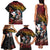 Hawaii And Japan Family Matching Tank Maxi Dress and Hawaiian Shirt Koi Fish With Kanaka Maoli