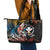 Hawaii And Japan Leather Tote Bag Koi Fish With Kanaka Maoli