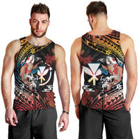 Hawaii And Japan Men Tank Top Koi Fish With Kanaka Maoli LT05 - Polynesian Pride