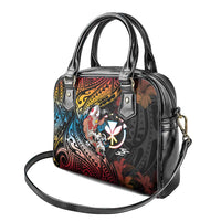 Hawaii And Japan Shoulder Handbag Koi Fish With Kanaka Maoli LT05 - Polynesian Pride