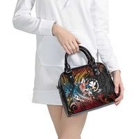 Hawaii And Japan Shoulder Handbag Koi Fish With Kanaka Maoli LT05 - Polynesian Pride