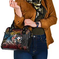 Hawaii And Japan Shoulder Handbag Koi Fish With Kanaka Maoli LT05 - Polynesian Pride