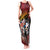 Hawaii And Japan Tank Maxi Dress Koi Fish With Kanaka Maoli