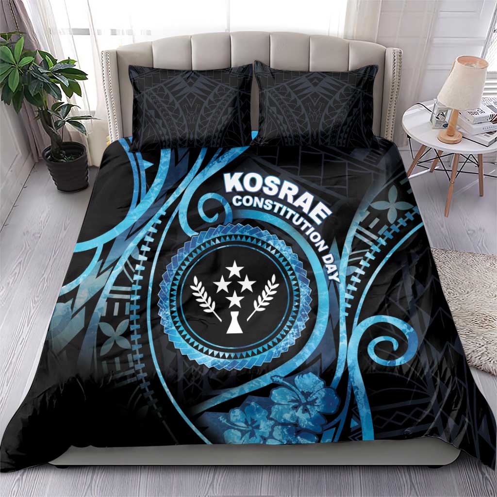 Kosrae Constitution Day Bedding Set Ocean Floral Pattern LT05 - Polynesian Pride