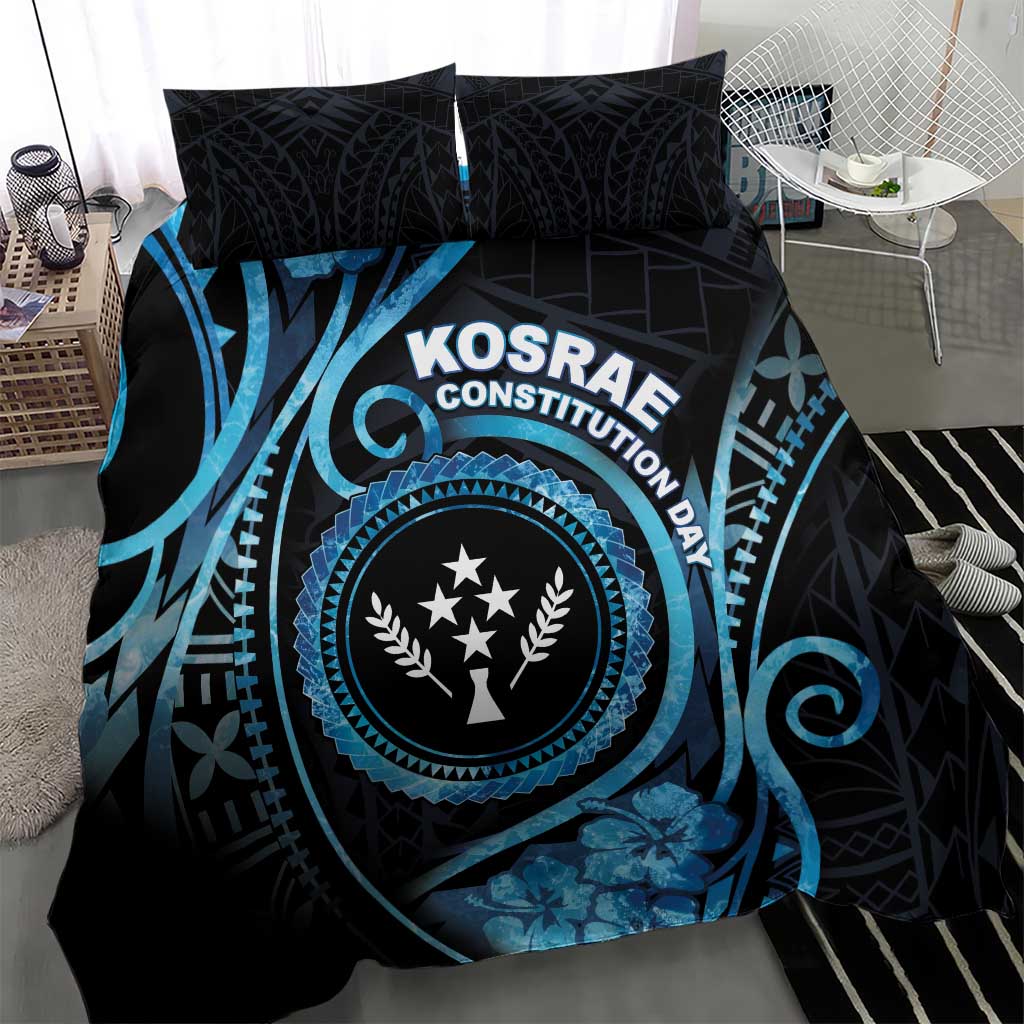 Kosrae Constitution Day Bedding Set Ocean Floral Pattern LT05 - Polynesian Pride