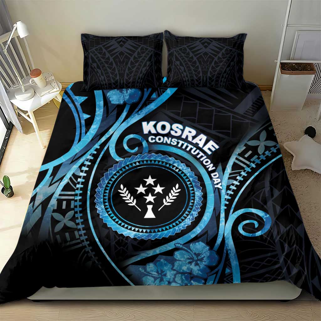 Kosrae Constitution Day Bedding Set Ocean Floral Pattern LT05 - Polynesian Pride