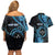 Personalised Kosrae Constitution Day Couples Matching Off Shoulder Short Dress and Hawaiian Shirt Ocean Floral Pattern