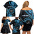 Personalised Kosrae Constitution Day Family Matching Off Shoulder Short Dress and Hawaiian Shirt Ocean Floral Pattern