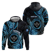 Personalised Kosrae Constitution Day Hoodie Ocean Floral Pattern LT05 - Polynesian Pride